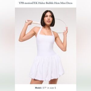 Abercrombie & Fitch YPB White Halter Dress